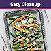 Aluminum Pans Half Size Textured Cookie Sheet 15 Count Durable Nonstick Baking Sheets 15.87