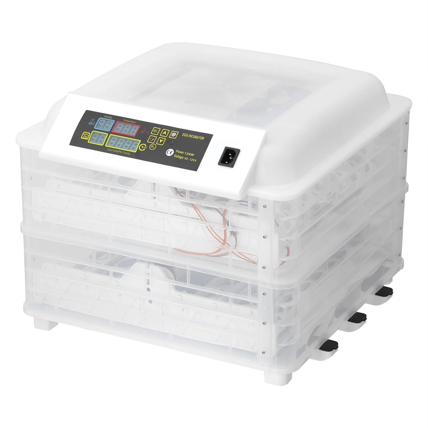 Incubators for Hatching Eggs, 96 Chicken Egg Incubator with Automatic Egg Turning & Temperature Control & Humidity Display & Egg Candler for Duck, Goose, Quail Eggs