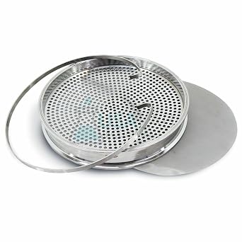 12" Tri-Clamp Filter Plate Kit with 100 Micron 150 Mesh and Compression Ring - USAlab