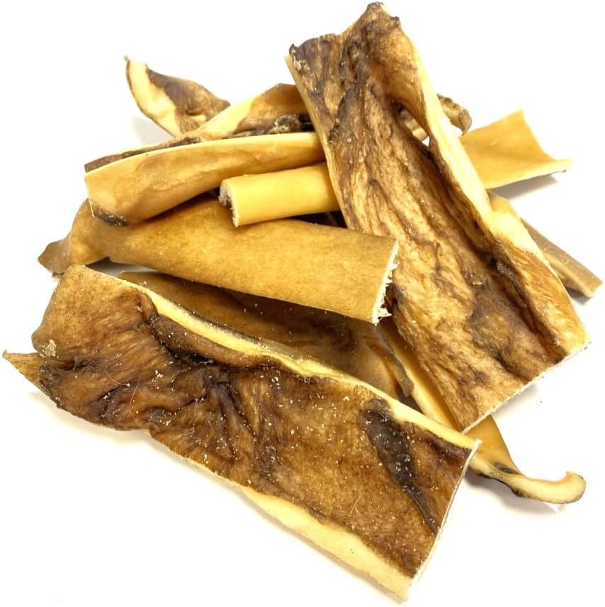 Beef Head Skin 100g Natural Dog Treats Chews CLD, 2 g (Pack of 50)