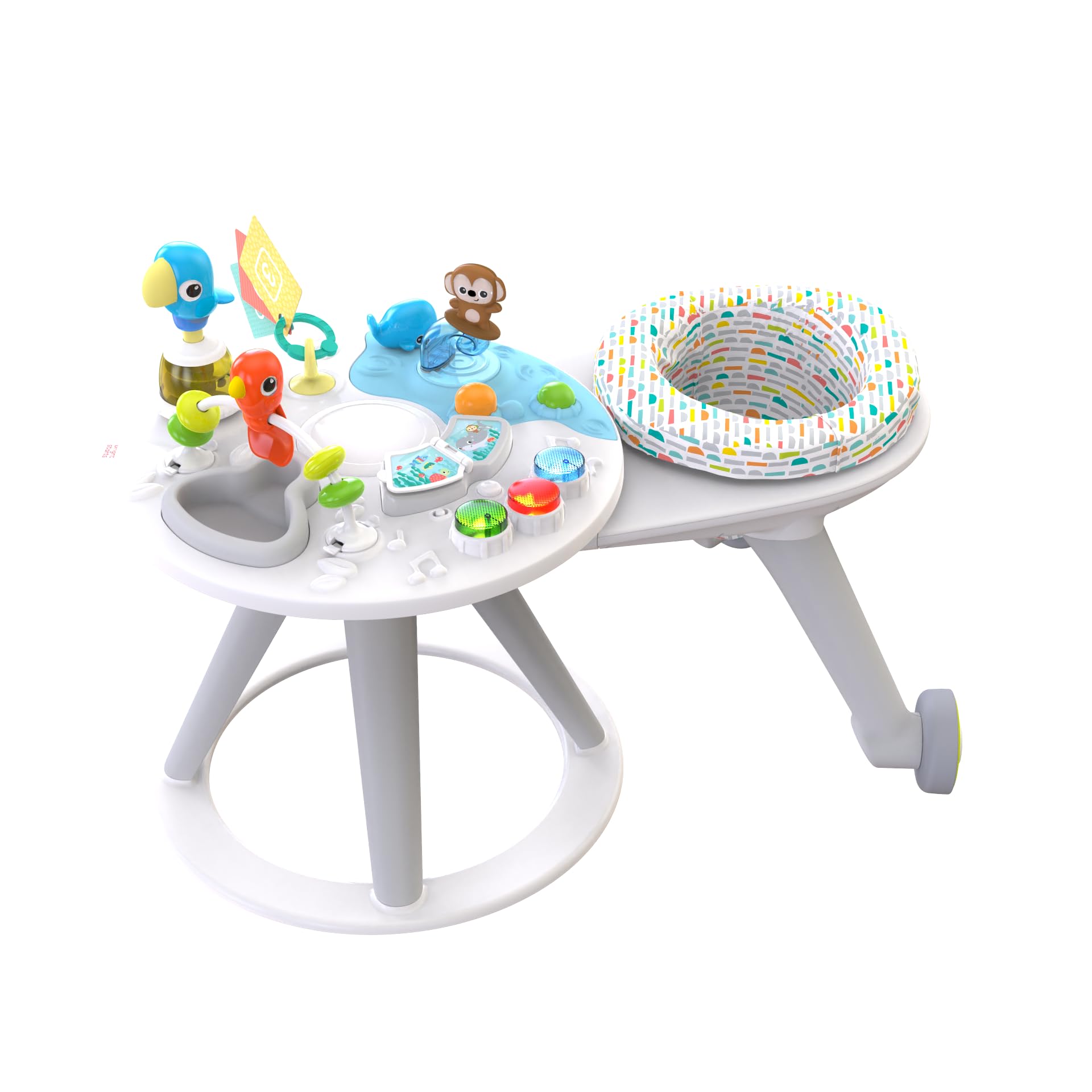 Bright Starts Around We Go 2-in-1 Baby Walker, Discovery Activity Center and Table, Tropic Cool, Ages 6 Months+ — Amazon image 20
