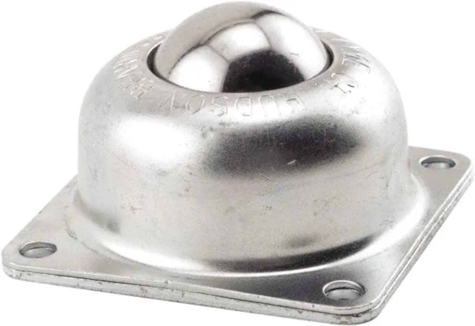 BT-1-1/2CS Hudson Bearing Ball Transfer, Four Hole Mounted, Carbon Steel
