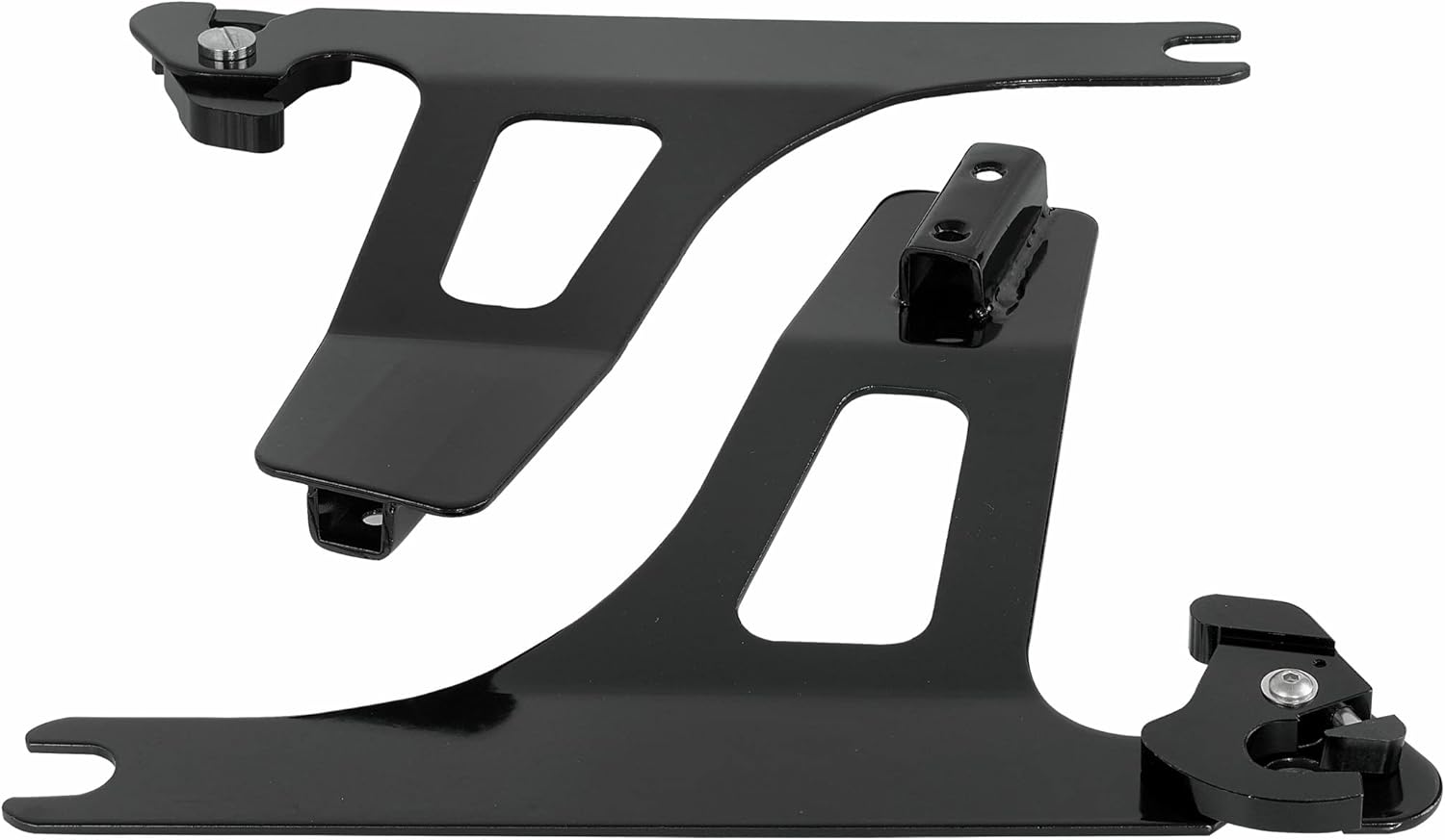 Sissy Bars Fits for Harley 2006-2017 Dyna Street Bob FXD FXDB FXDL FXDLS Black Detachable Passenger Backrest Lattice Stitch Pad