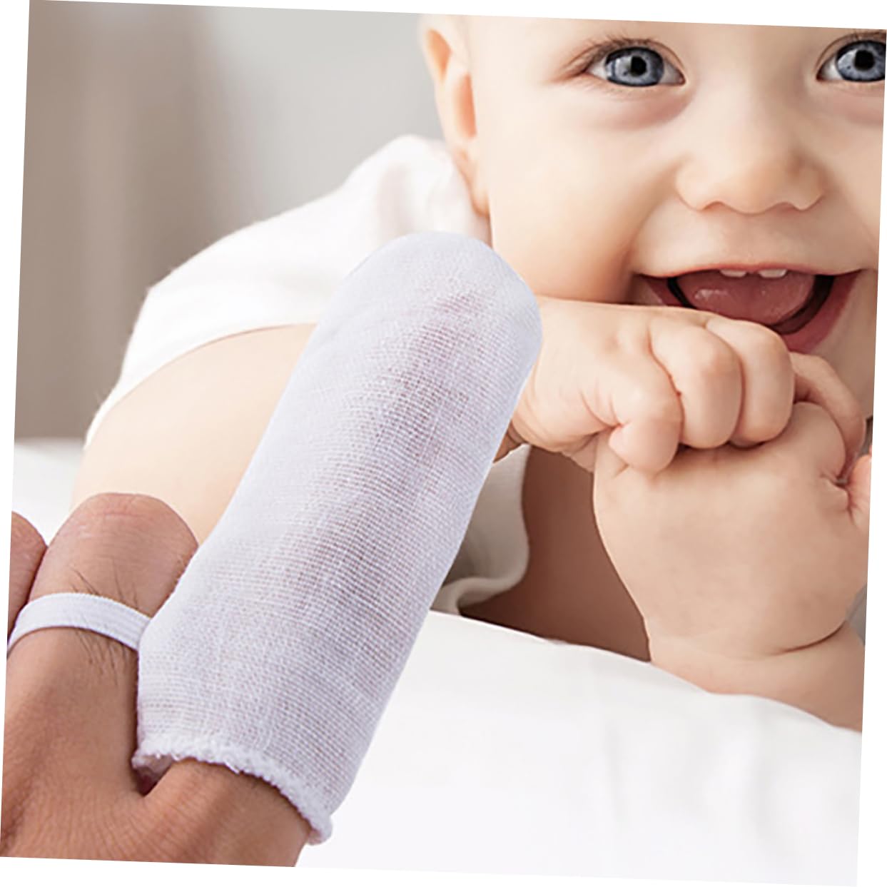 GLEAVI 3sets Spazzolini Finger Garza Per Ragazzo Ragazza Pulizia Orale Sicura e Comfortevole Per Placca e Tartaro Facile Da Usare Con Calda Perfetta Per Gengive Sensibili e Igiene