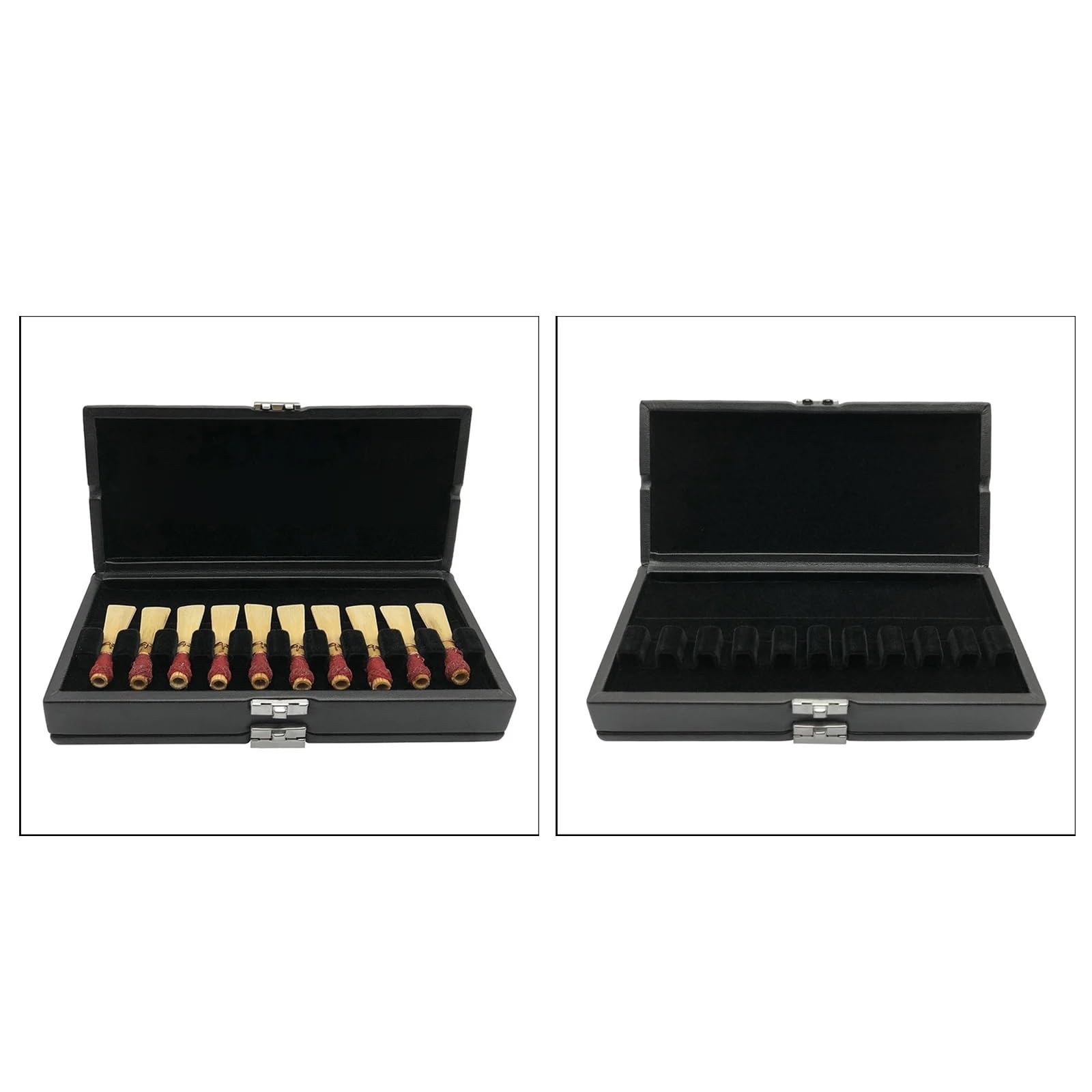 Scatola di immagazzinaggio for ance Custodia for 20 for for fagotto Oboe for strumento a fiato for oboe Pelle PU Custodia per ance oboe