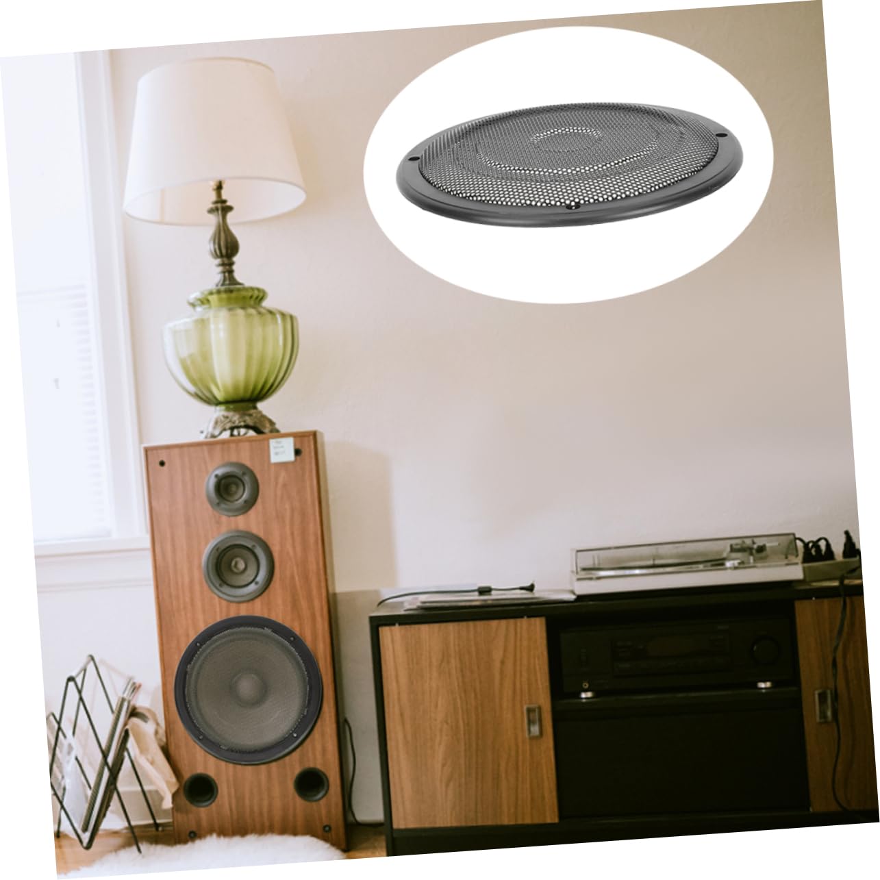 Copertura Miglioramento Qualità Suono Altoparlante Subwoofer Auto e 8 Pollici per in Plastica e Ferro Protezione Resistente 2 Pezzi per Impianto Audio Veicolo
