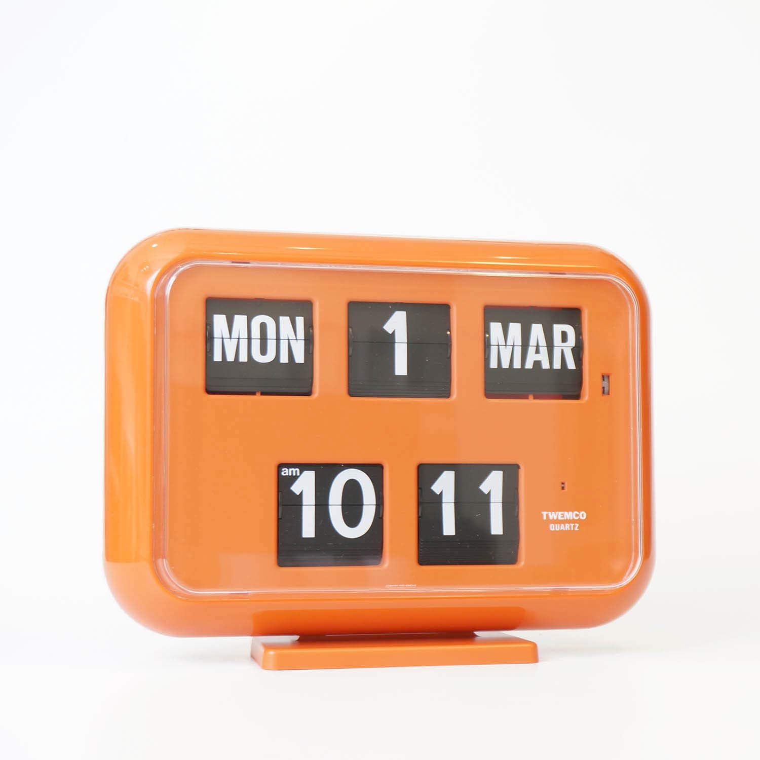 Horloge Murale TWEMCO Clapet Calendrier Perpétuel BQ-12A Noir 38cm