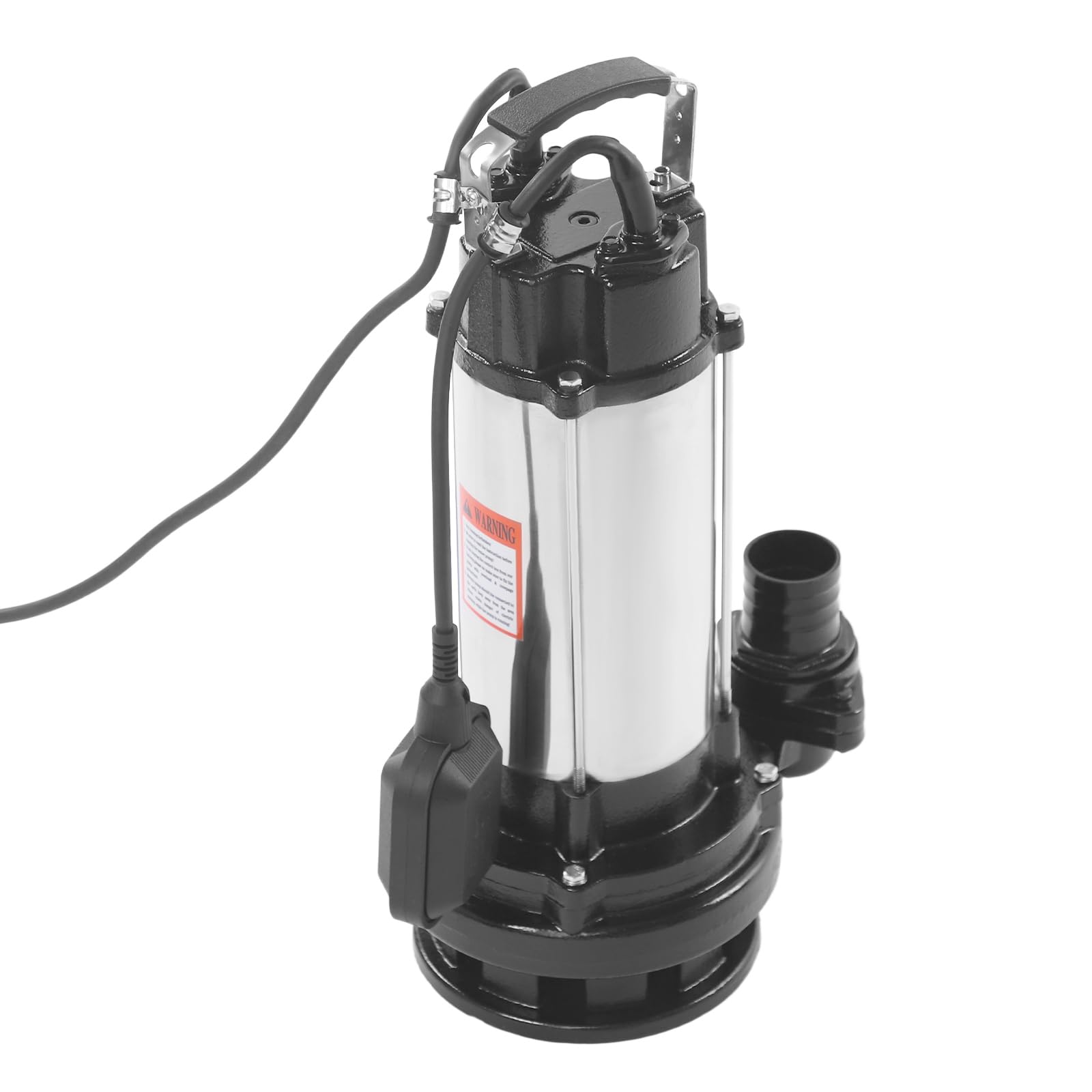 Bomba sumergible para aguas residuales 26000: bomba de agua sucia con caudal de 26.000 l/h, interruptor de flotación con funcionamiento continuo, acero inoxidable IP68, 2200 W para sótano y