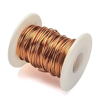 Fielect 1Pcs Enamelled Wire Wire Winding Coil Polyurethane QA-155 2UEW Model 1.00mm Inner Dia 65Ft Length