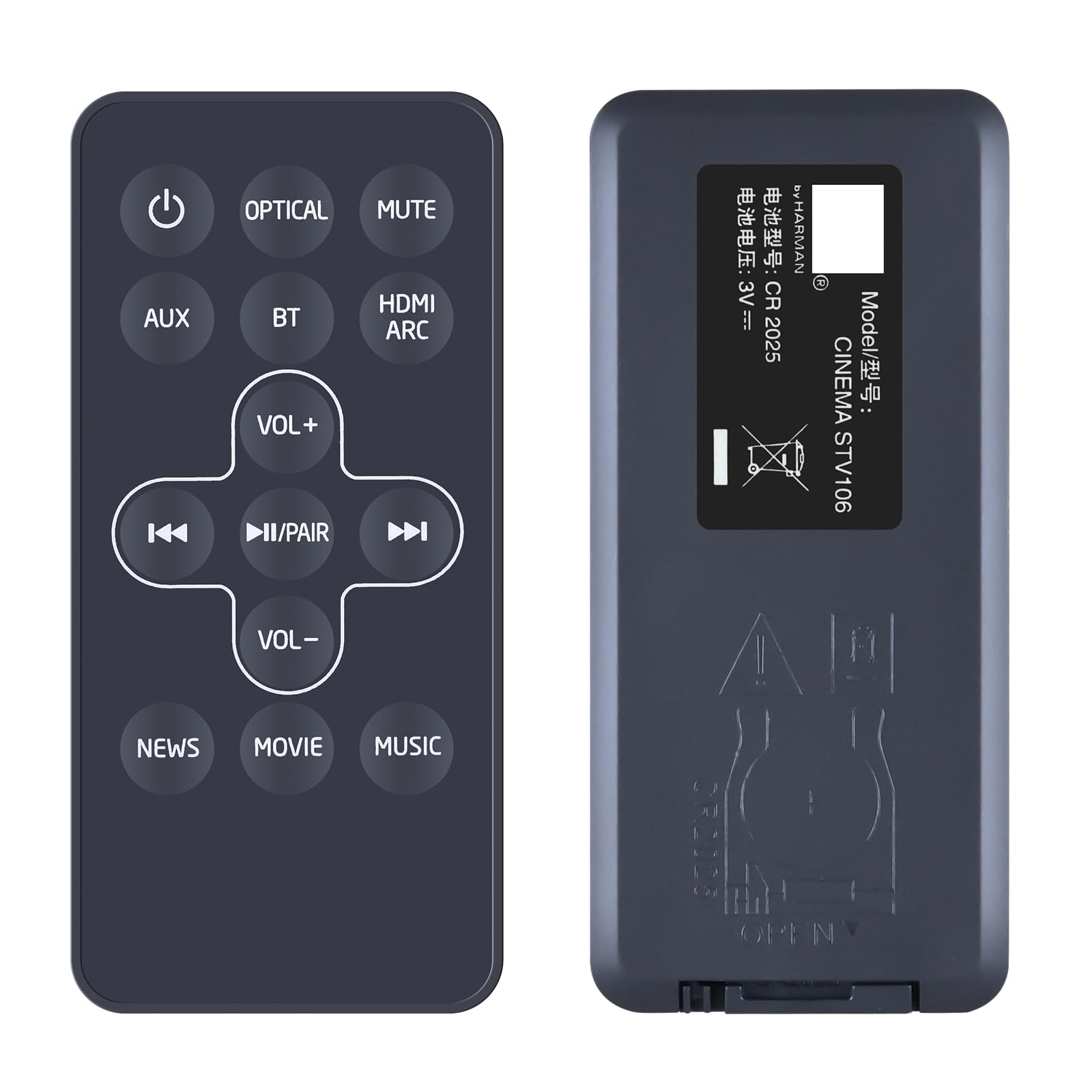 Ersatz Fernbedienung Passend Für SHARP HT-SB110 / HT-SB140