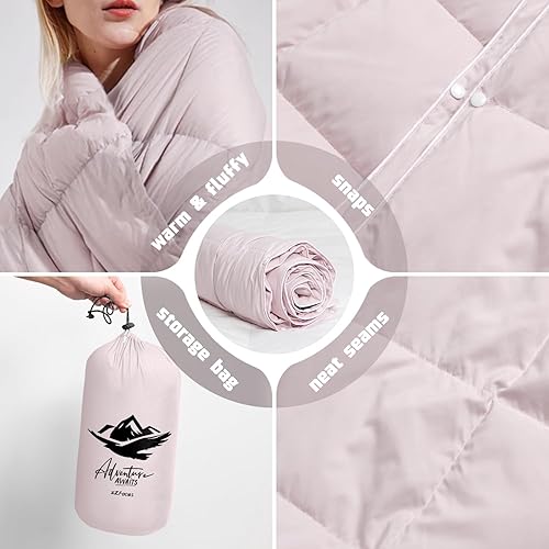 Miniatura 2 de Manta de plumón para campamento, plegable, ligera, resistente al agua, manta de viaje al aire libre para campamento, senderismo, estadio, pícnic,
