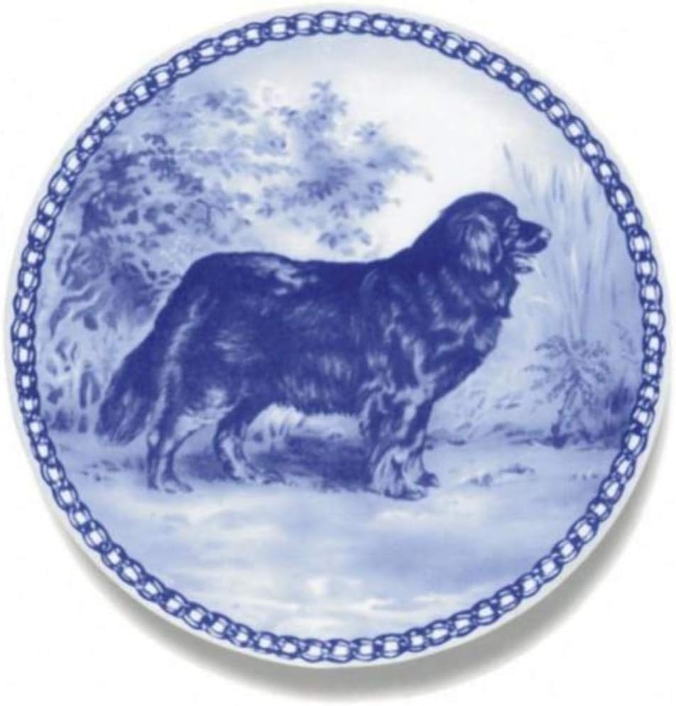 Newfoundland Dog Porcelain Plate For all Dog Lovers Size 7.61 inches