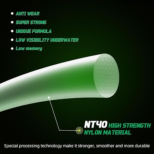 Miniatura 47 de SeaKnight - Línea de pesca de nailon de 1,640.4 ft/3,280.8 ft de material japonés, monofilamento de línea de pesca de mar 2-35 libras Negro-547Yds