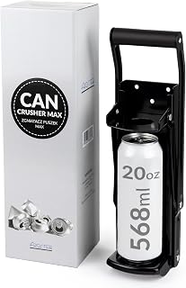 Froster Aplastador de Latas MAX, Compactador de Latas y Botellas, Triturador Grandes Latas de Cerveza 550 ml, Botellas de Plástico 500 ml, Aplasta Latas con Abridor de Botellas