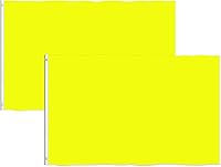 Vista 3 de Consummate Bandera roja sólida de 3 x 5 pies, banderas rojas lisas de poliéster con ojales de latón, paquete de 2