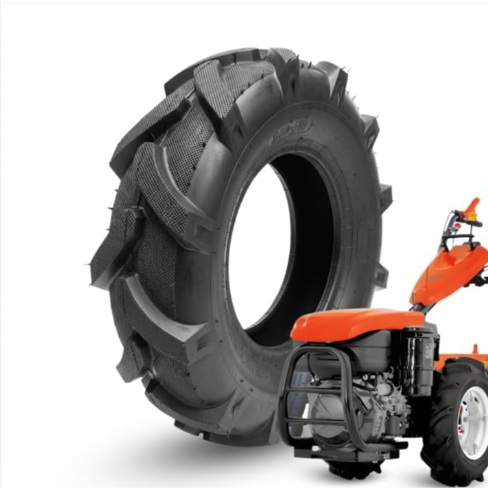 Pneumatico Rinforzato ECOVELO 5.00-10 6PR Kit Gomma Agricolo per Motozappa