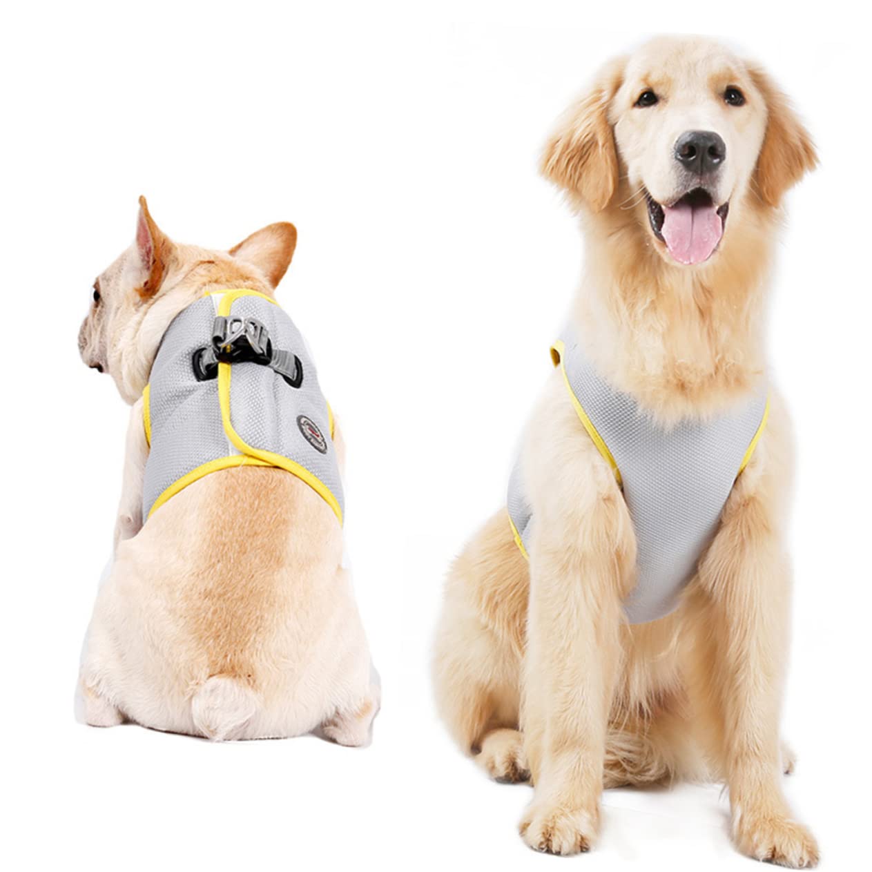 FOMIYES 2pezzi Gilet Rinfrescante Per Pet Cooling Traspirante Per Attività Estive Vestibilità e Facile Indossare Xs Per e Jogging