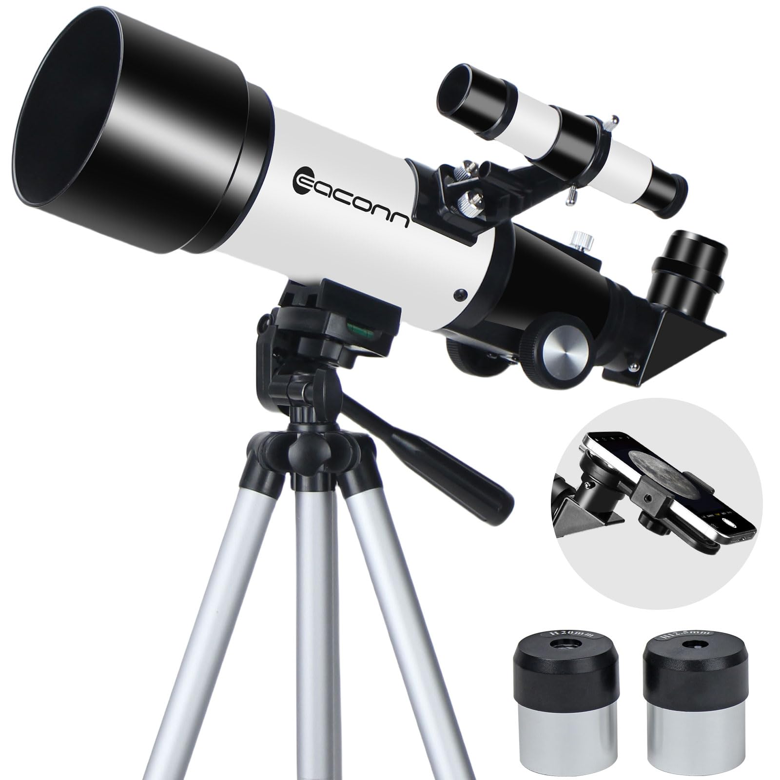 ASTRO セット AstroMaster 90AZ Telescope with NexYZ Smartphone Adapter – Celestron