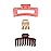 Goody SlideProof Rectangular Claw Clips - 3 Ct (1 Small + 2 Large), Warm Tones, Secure Grip Hair Styling Accessories for Women & Men, All Hair Types