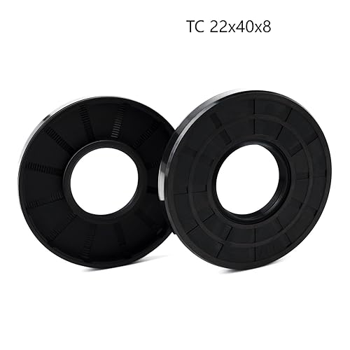 Miniatura 10 de XiKe 2 piezas de sello de aceite TC 0.866x1.575x0.276 in, sellos de doble labio de eje de goma de nitrilo