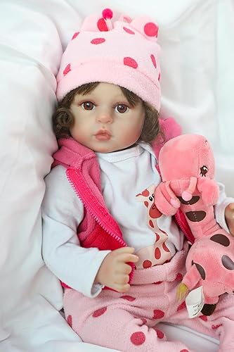 Miniatura 3 de Muñecas de bebé recién nacidas realistas Reborn, niña pequeña realista de silicona real de 18 pulgadas