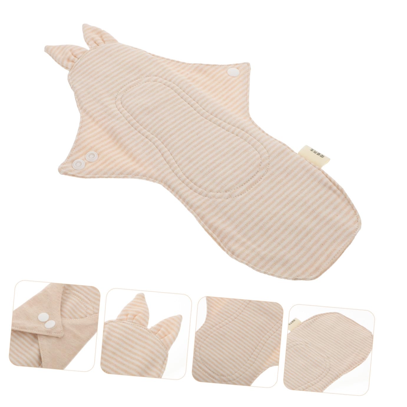 FOMIYES 3 Piezas Higiene de las aletas festoneadas toallas sanitarias reutilizables compresas menstruales reutilizables servilleta normal sanitario suministros de mujer alfombra sanitaria