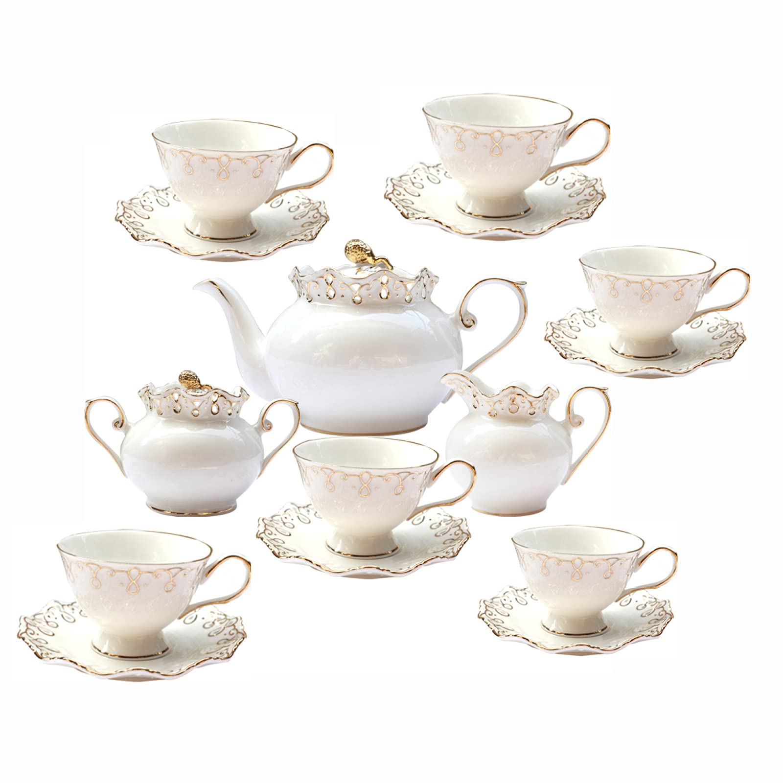 Amazon.co.jp: ティーポットセット セラミック、アフタヌーンティー