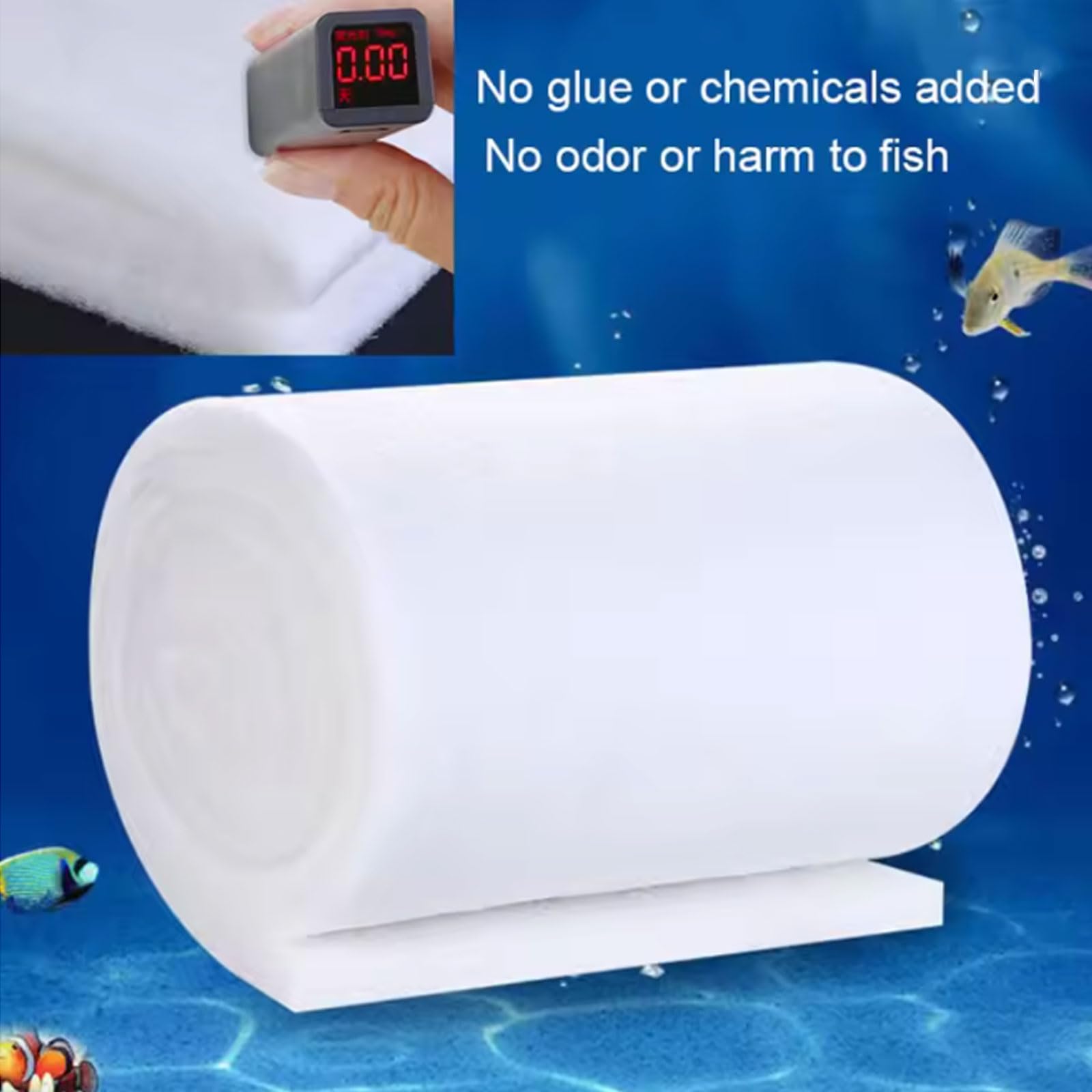 Yinian Luftfiltermatte Filtermatte Weiß Universal Filtervlies Filter Waschbar Luftfilter Rolle 5–20 mm Dick G4 Filterschwamm für Lüftung Klimaanlage Aquarien Werkstatt,1X20M(Size:10MM)