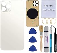 Vista 10 de Reemplazo de cristal trasero OEM para iPhone 14 Pro de 6.1 pulgadas con kit de herramientas de reparación y manual (morado oscuro)