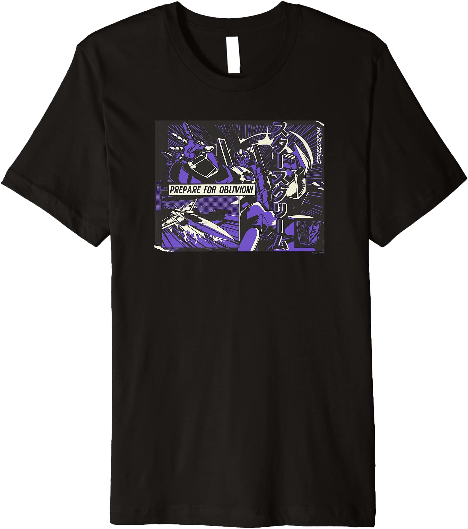TransformersStarscream Prepare For Oblivion! Japanese Comic Premium Tri-blend T-Shirt
