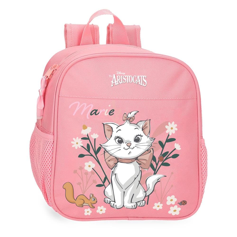 Disney Joumma Marie - Los aristogatos Mochila Preescolar Adaptable a Carro Rosa 21x25x10 cms Poliéster 5,25L