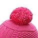 Vivobiniya Baby Winter Hats Toddler Girl Earmuff hat Knit Hats 0-4y (2-4Years Old(18.8-20.4in HC), Rose red)
