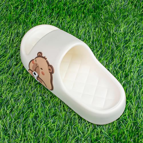 Image of Men's and Women's Capybara Slides,Cute Capybara Slippers for Indoor Outdoor,Non Slip Quick Drying Shower Shoes,Comfort Cloud Slides Sandals