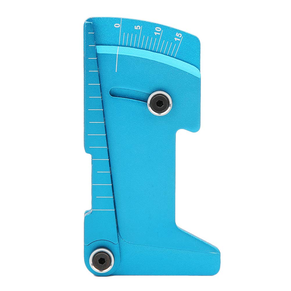 Strumento per Auto RC Strumento per Calibro per Auto RC Regolabile per Altezza Auto RC Cerchione per Camber Angolo per Righello Strumento per Smistamento per Giocattoli Telecomandati Auto Fuo(blu)