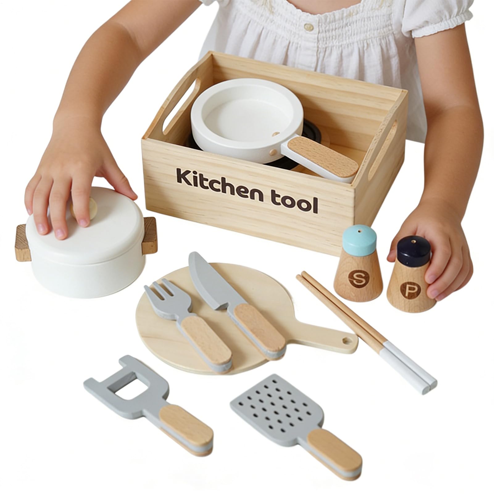 Giocattoli da cucina per bambini 10 pezzi realistici e sicuri gioco fai da