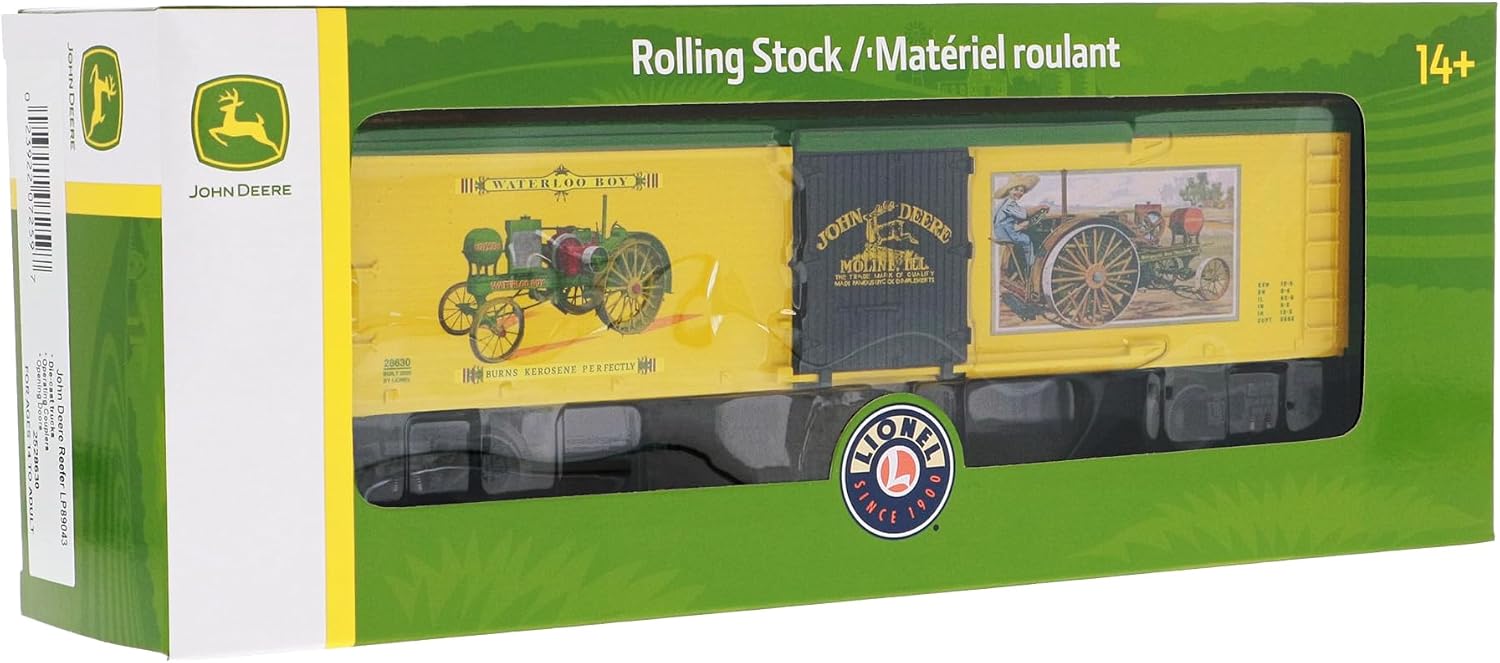 Lionel John Deere Waterloo Boy O Gauge Model Train Reefer Car