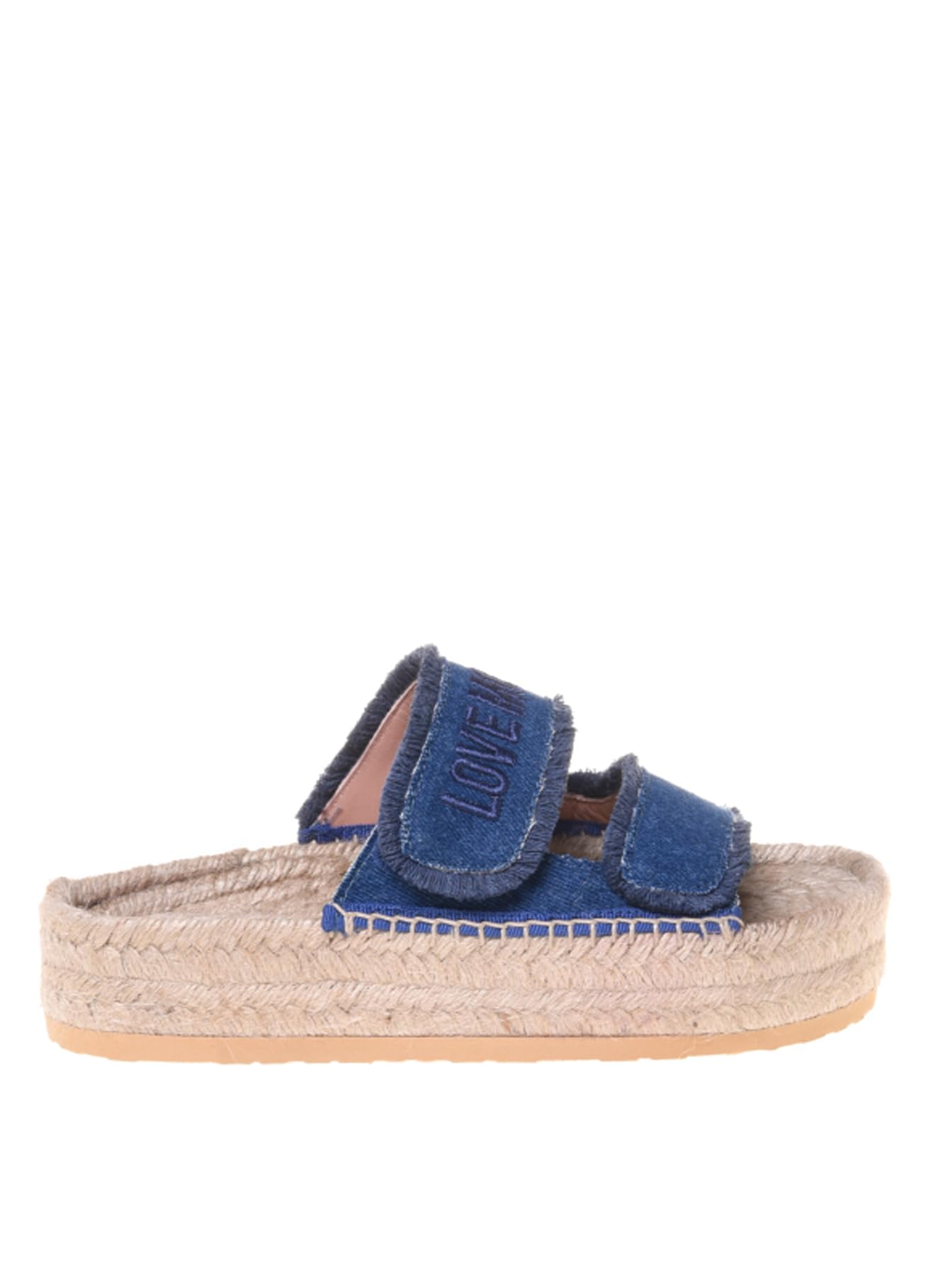 Love Moschino JA28383G0MJO5700, Chanclas Mujer, Azul, 40 EU, azul claro, 40 EU