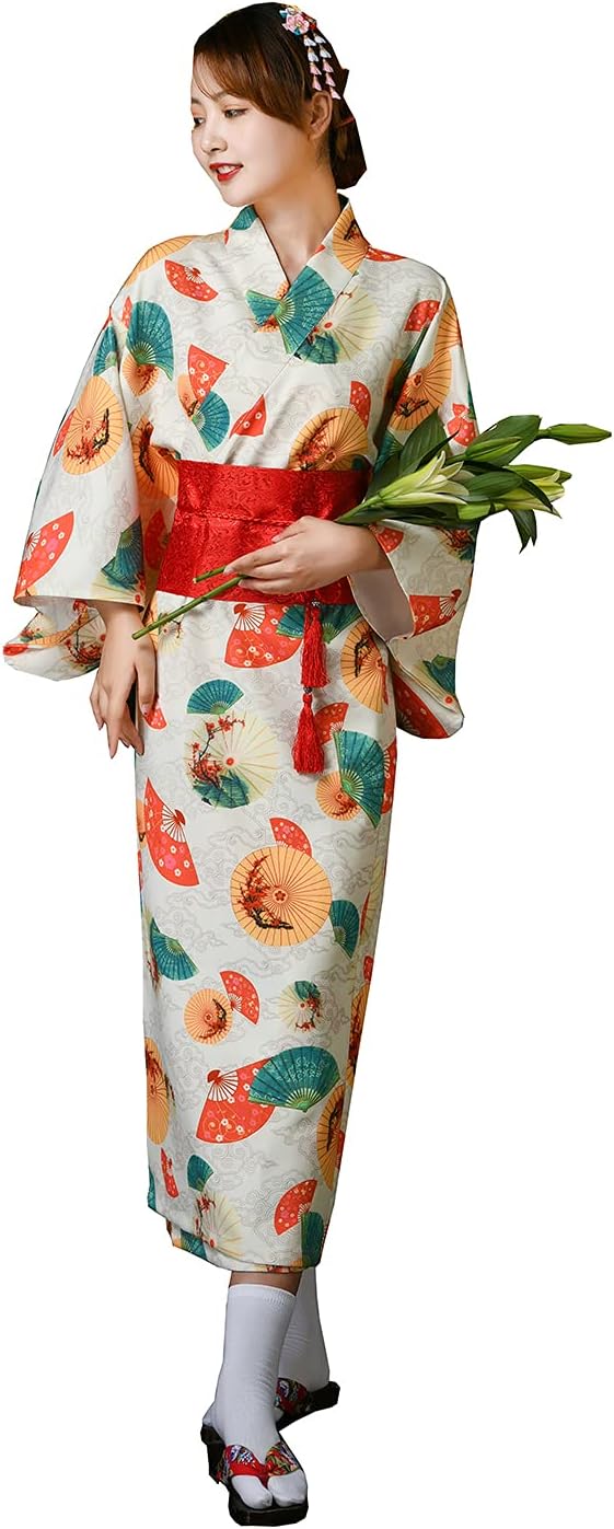 Ez-sofei Women's Japanese Traditional Kimono Dress Cosplay Costume
