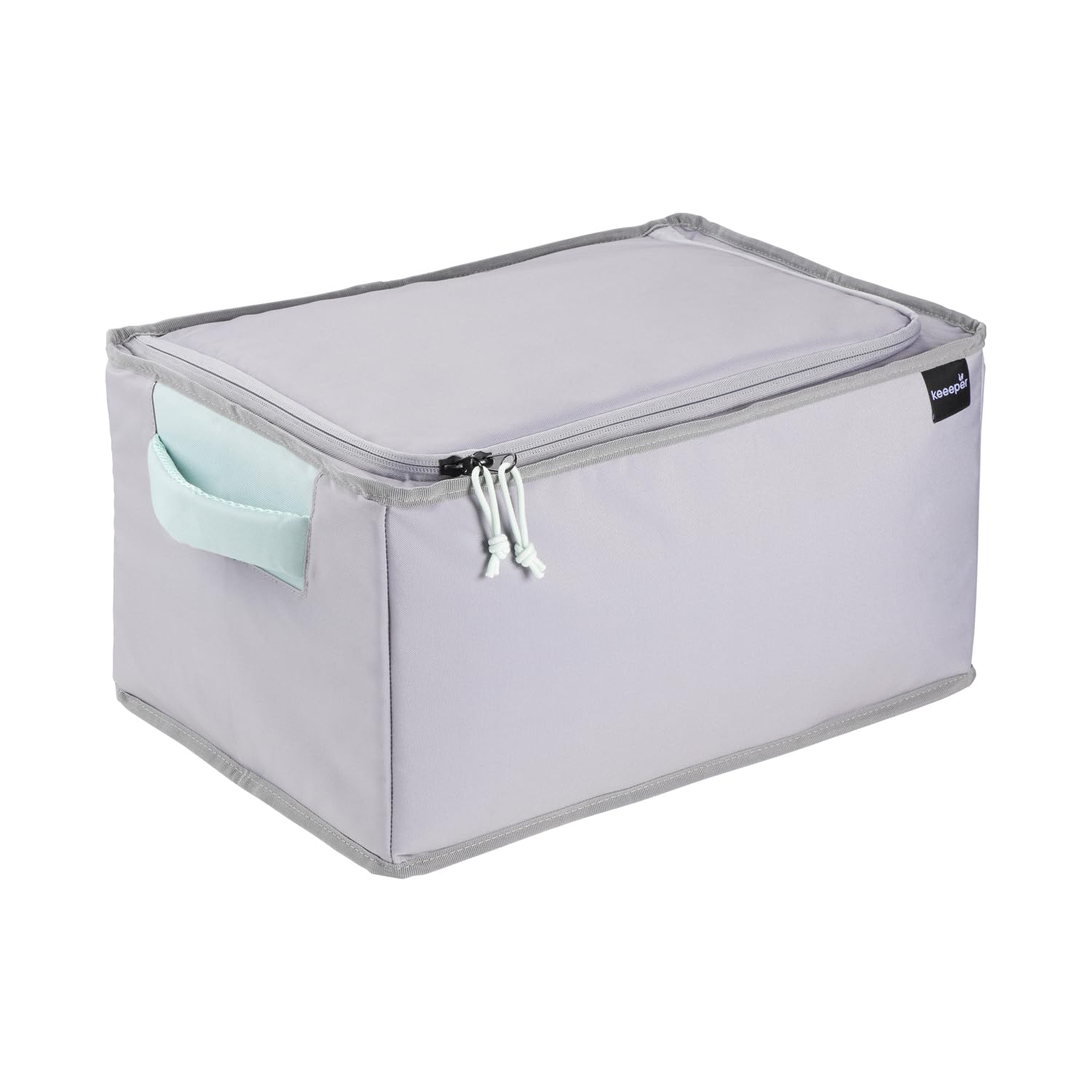 keeeper nea Faltbare Isoliertasche, 29 l, Gr. XL, Passend für Klappbox lea, 11 kg Tragkraft, 6 h kühlend/wärmend, Aus recycelten PET-Flaschen, 42,5 x 29,5 x 23 cm, Aquamarine