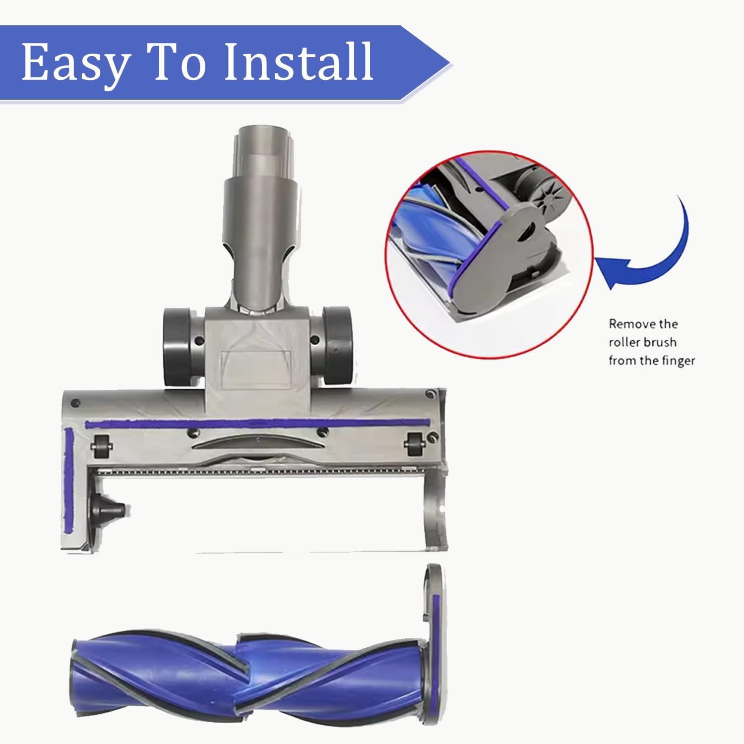Direktantriebsbürstenkopf, Kompatibel for Dyson, V7 V8 V10