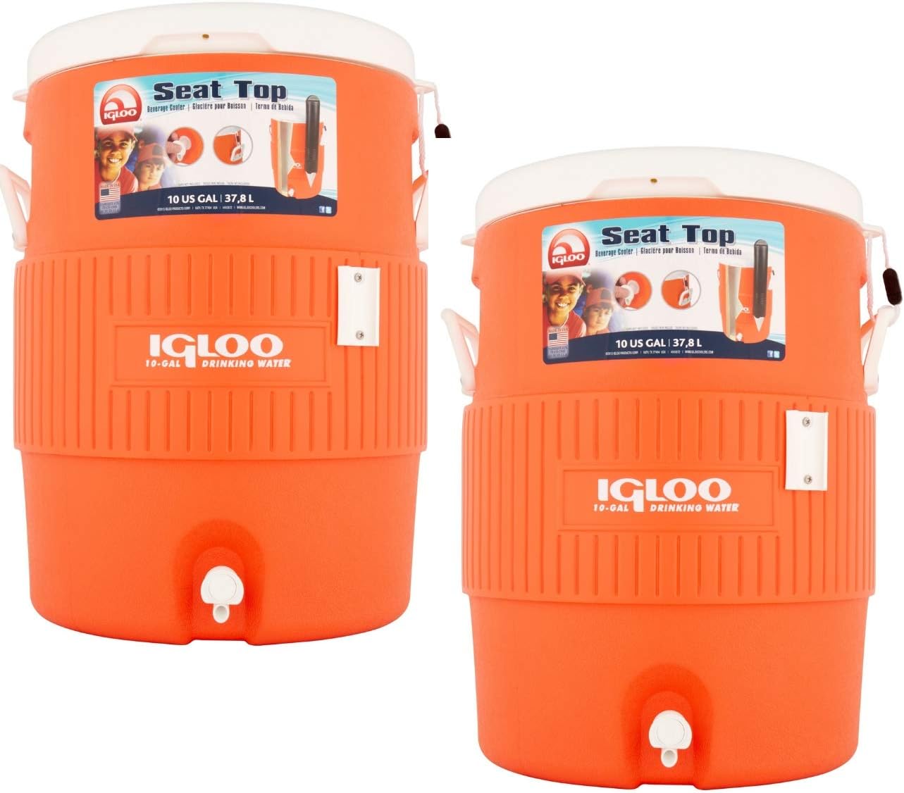 Igloo 10 Gallon Water Cooler / 2-Pack