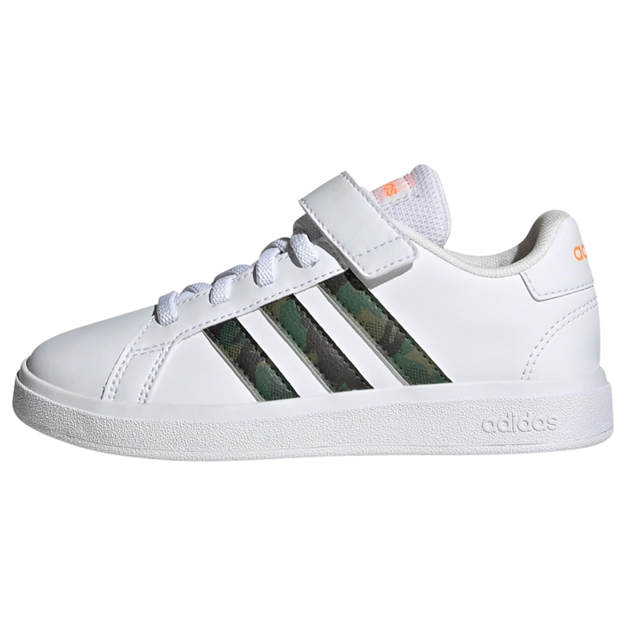 adidas Grand Lifestyle Court Elastic Lace and Top Strap Shoes, Zapatillas Unisex niños