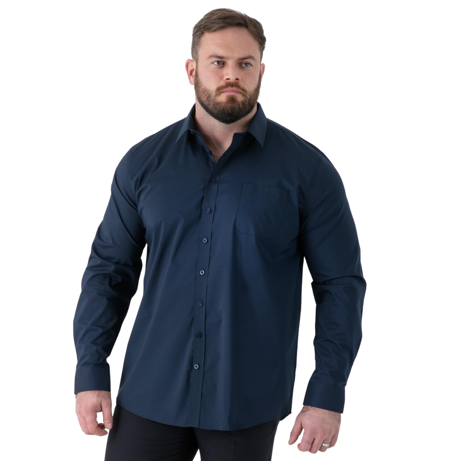 D555 Mens Oliver Big & Tall Non Iron Long Sleeve Shirt