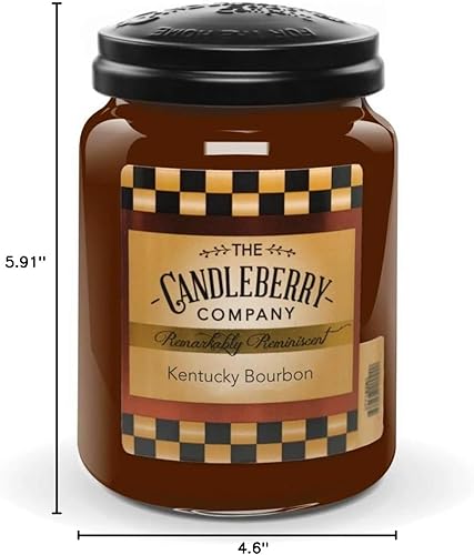 Miniatura 9 de Candleberry Candles Kentucky Bourbon Fragancias fuertes para el hogar Vertido a mano en los Estados Unidos Altamente perfumado Tiempo de