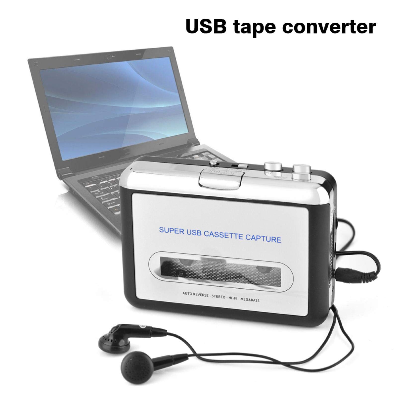 Convertitore Da Cassette A MP3 USB - Lettore Nastro Digitale Portatile Per PC, Stereo E Auto