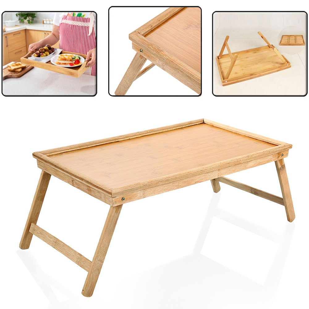 Buy Zipom 100 Portable Bamboo Laptop Stand Foldable Desk reakfast