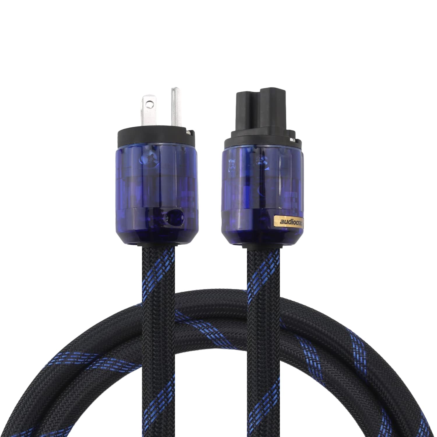 Buy Audiocrast HiFi Power Cord, HighEnd Braided Sleeve Amplifier Power