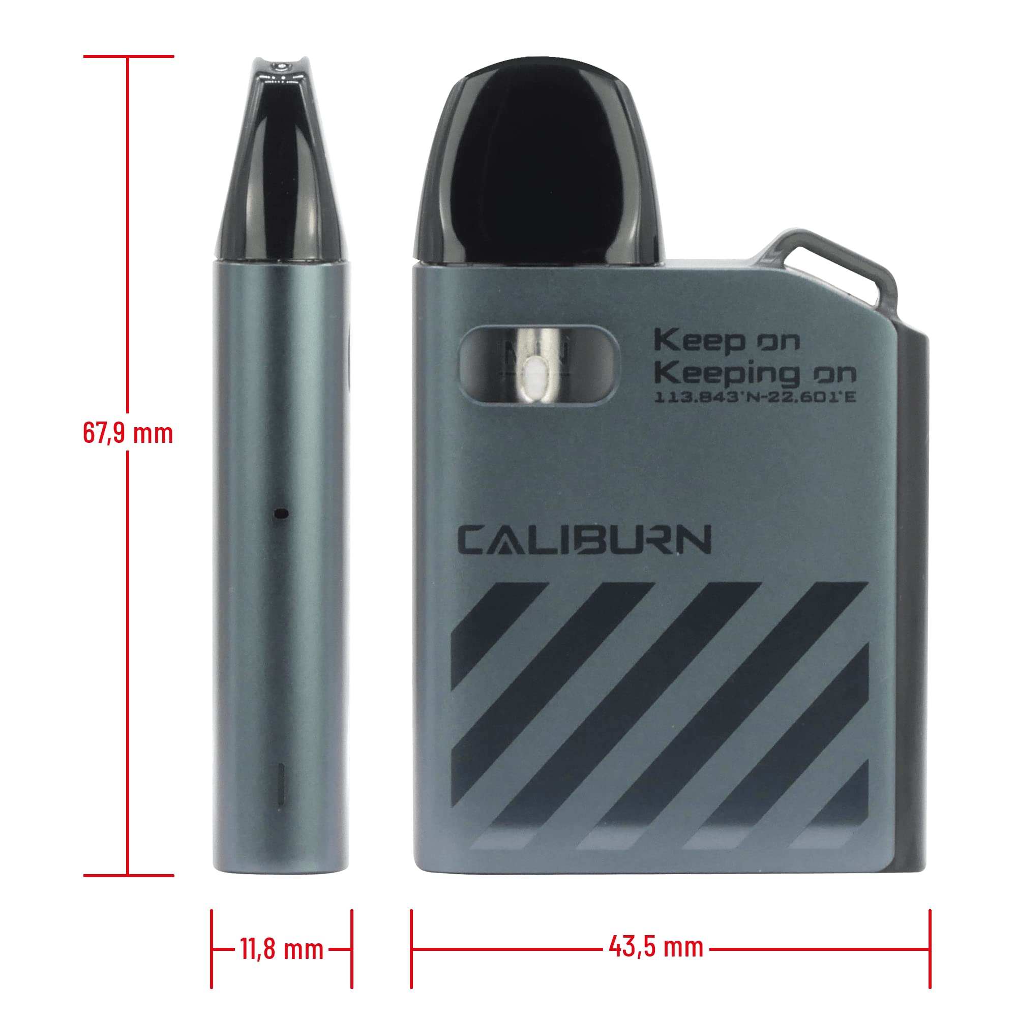 Uwell Caliburn AK2, systme de pod, 520 mAh, 2 ml, cigarette lectronique,  couleur graphite gray, sans nicotine : Amazon.fr: High-Tech