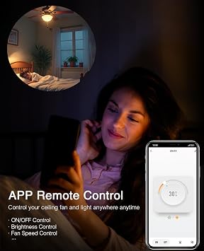 GHome Smart Dimmer Switch with 4-Speed Ceiling Fan Control, Ceiling Fan and Light Switch Combo with Dimmer Compatible with Alexa and Google Assistant, 2.4Ghz Only, Single-Pole, UL Certified