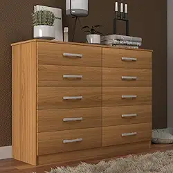 Cômoda 10 Gavetas Austin Evidência Móveis Cinamomo